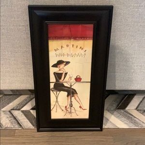 Martini Cocktails Picture Frame